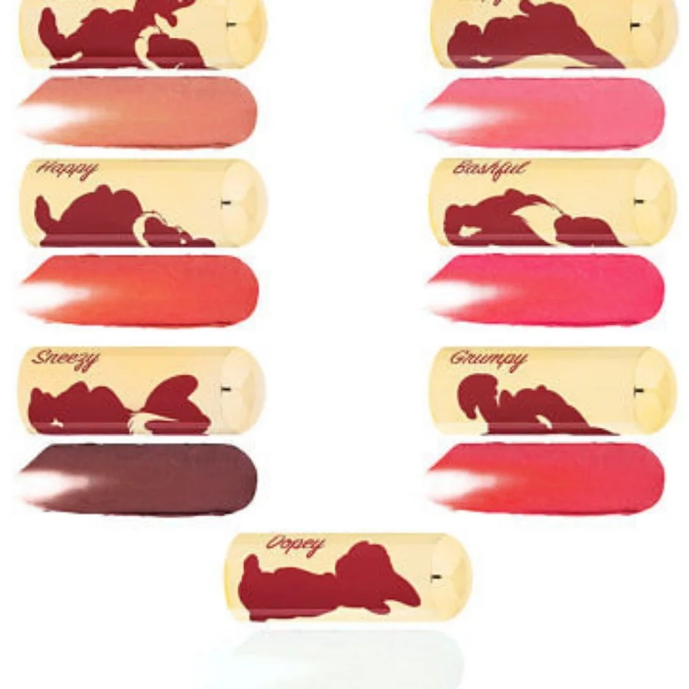 🌟HP🌟❇️Besame x Snow White DISCONTINUED 7 Dwarfs Mini Lipstick Set NWT